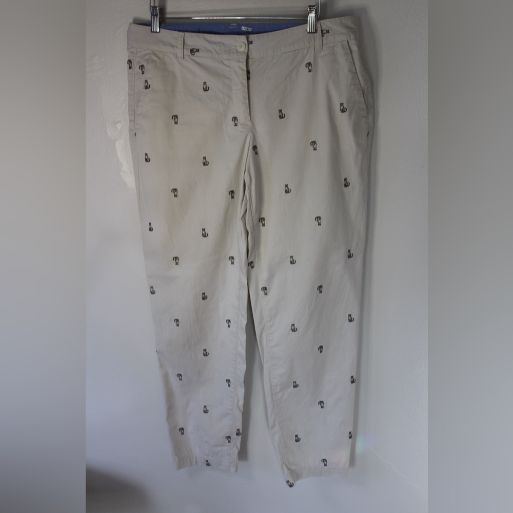 Orange Cat embroidered pants Cato size 10